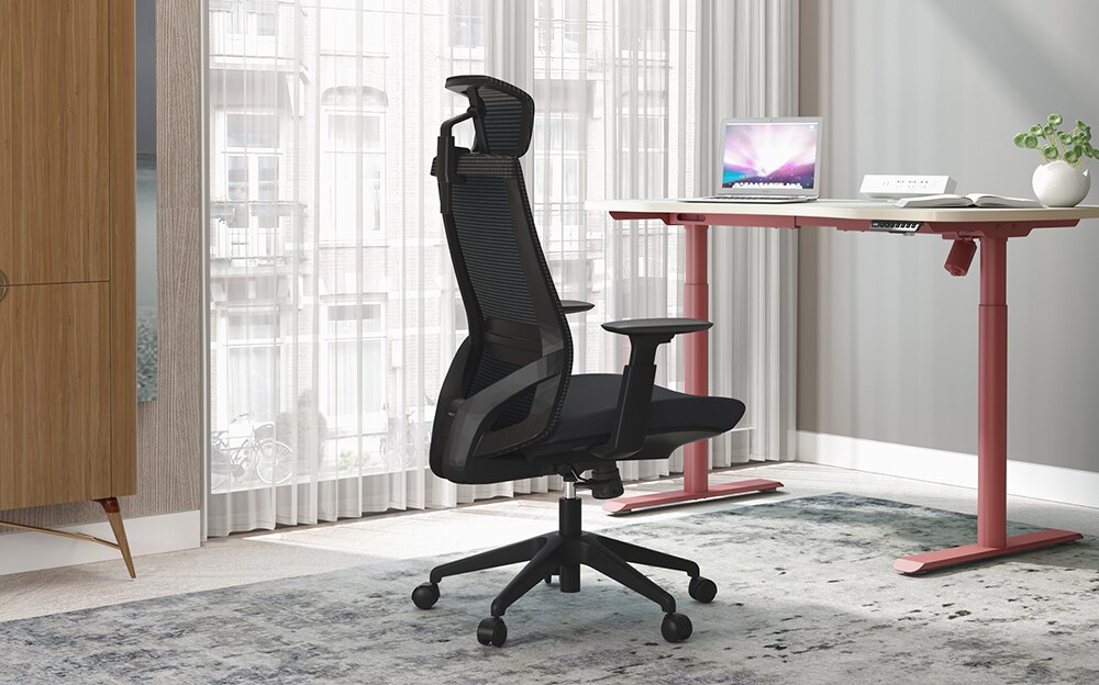 EazeeChairs Ergonomic Black Office Mesh Task Chair with Adjustable